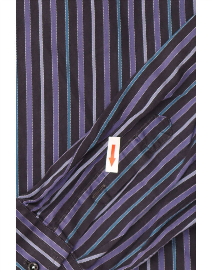 Roccobarocco Mens Shirt Medium Multicoloured Striped