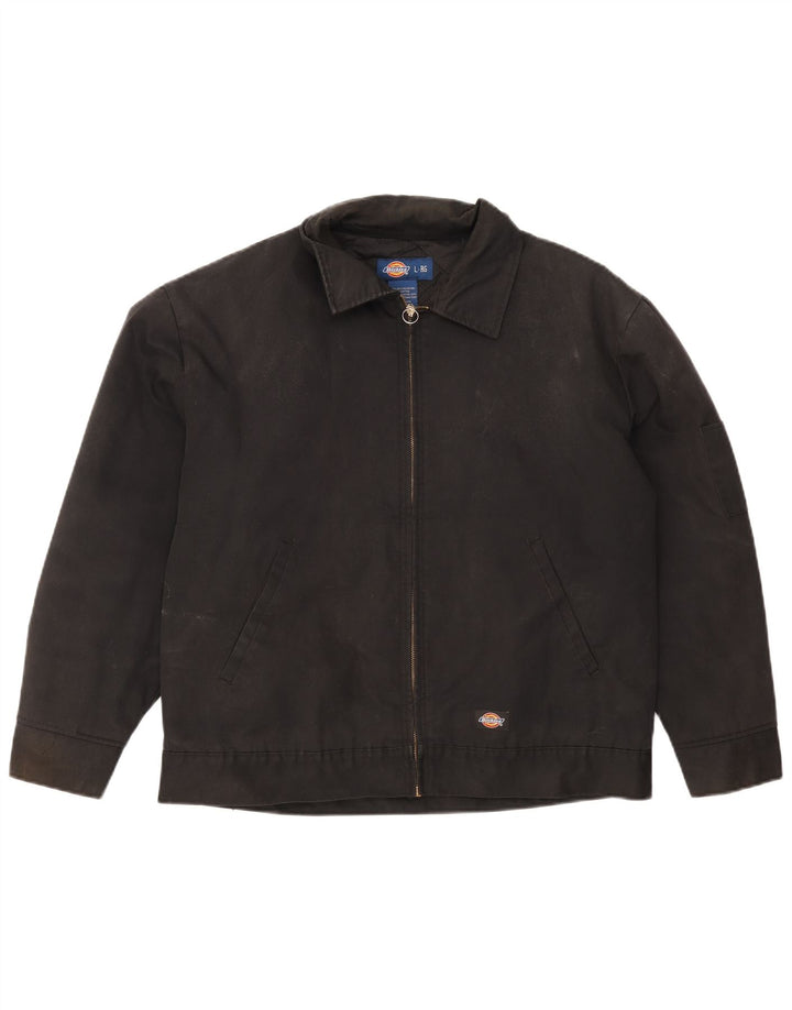 Dickies Mens Bomber Jacket UK 40 Large Black Polyester