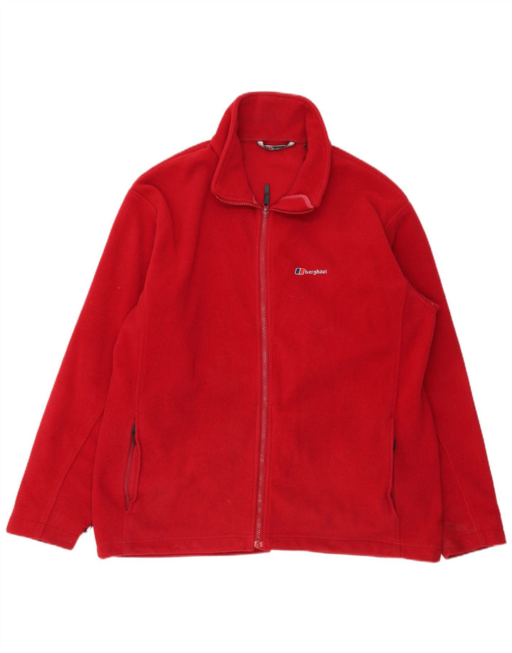 Berghaus Mens Fleece Jacket UK 44 2XL Red Polyester