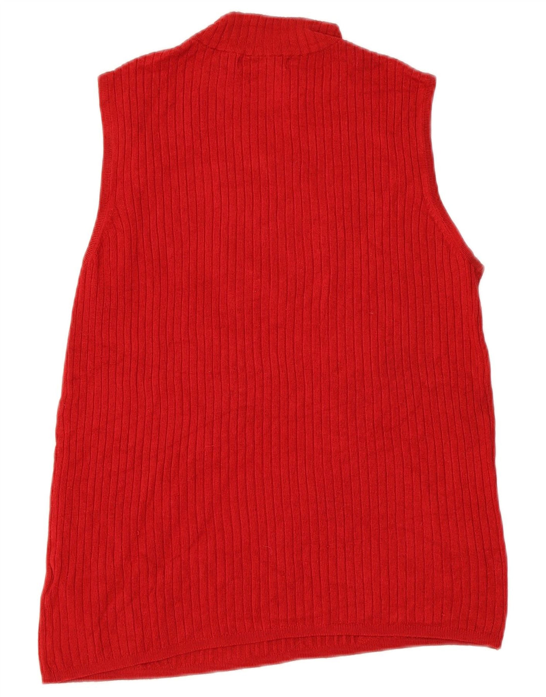 Marks & Spencer Womens Vest Tank Top UK 12 Medium Red Viscose