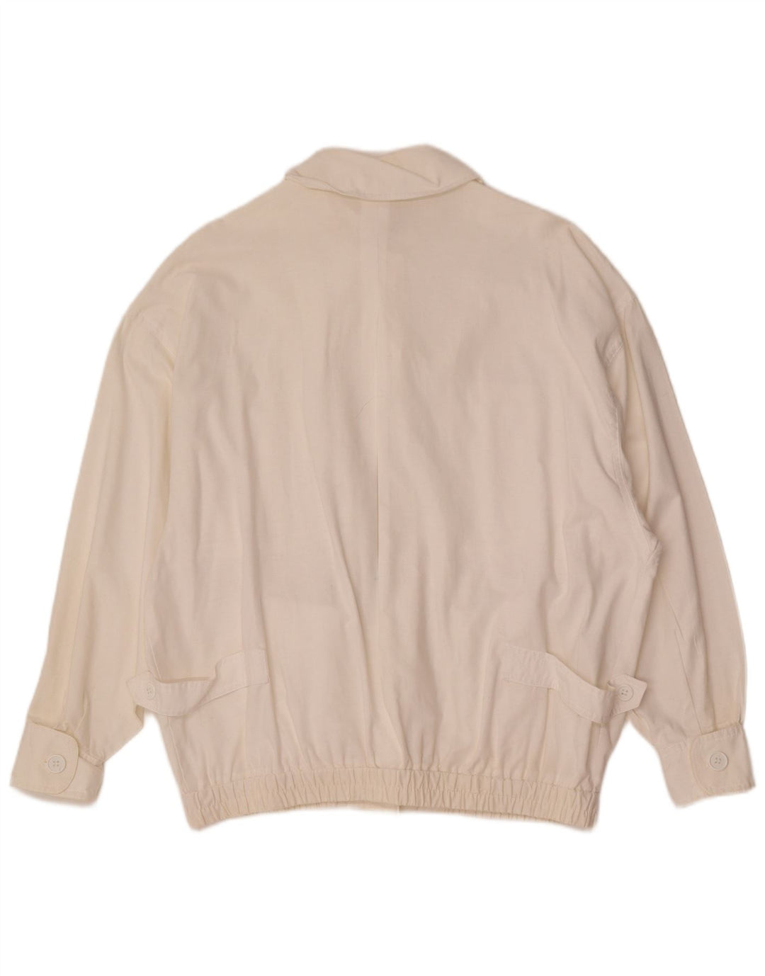 Vintage Womens Bomber Military Jacket EU 40 Medium White