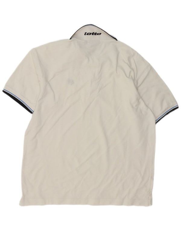 Tricou polo pentru bărbați Lotto XL alb