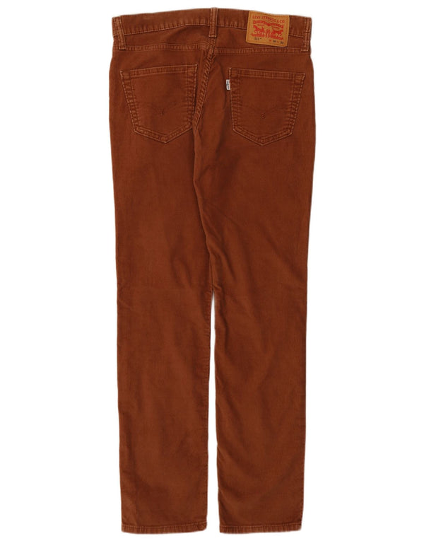 Pantaloni Levi's da uomo 511 slim in velluto a coste W30 L30 cotone marrone