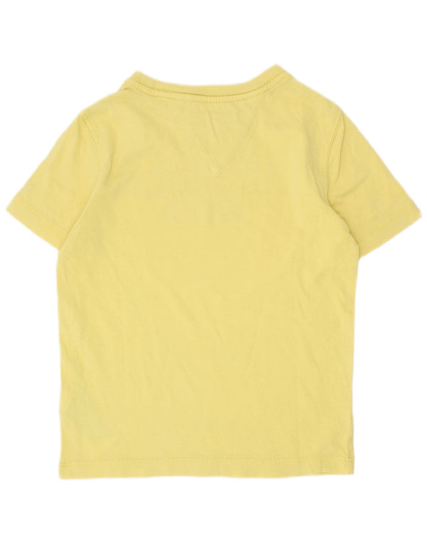Tommy Hilfiger T-shirt graphique pour garçon 3-4 ans Jaune Coton