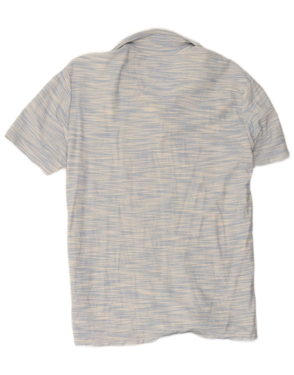 Pierre Cardin Mens Slim Fit Polo Shirt XL Blue Flecked Cotton