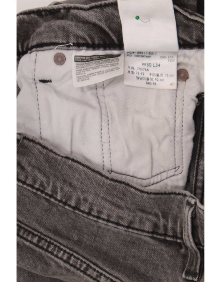 Levi's Jean Slim 511 Homme W30 L30 Gris Coton