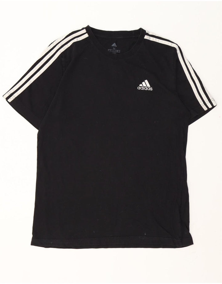 ADIDAS Herren T-Shirt Top Medium Schwarz Baumwolle