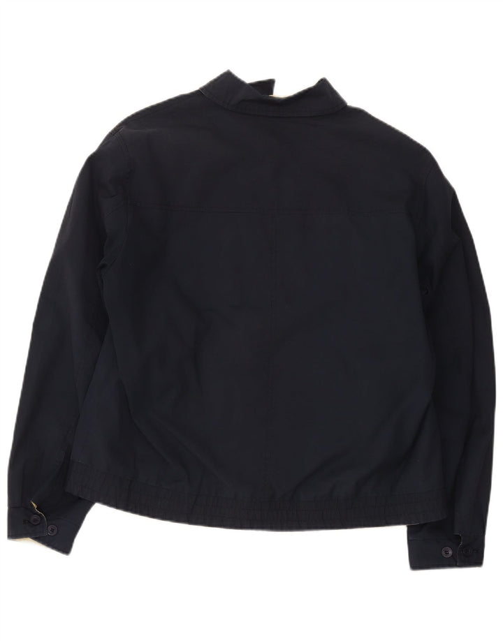 Vintage hombres bomber chaqueta Reino Unido 38 medio azul marino