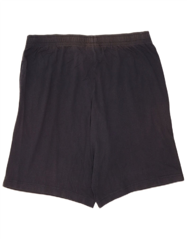 CHAMPION Mens Sport Shorts 2XL Navy Blue Cotton