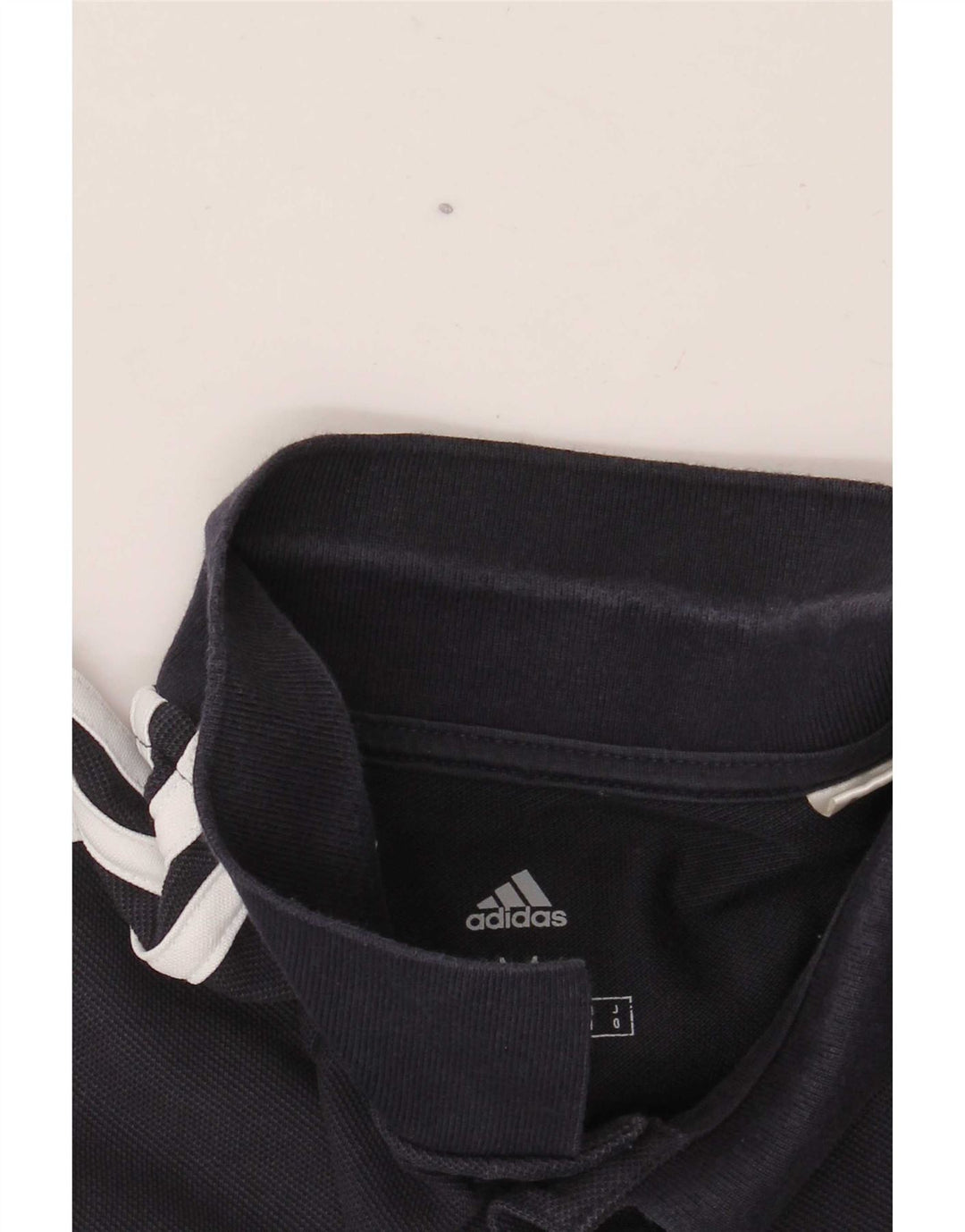 Polo Adidas Hombre Mediano Azul Marino Algodón