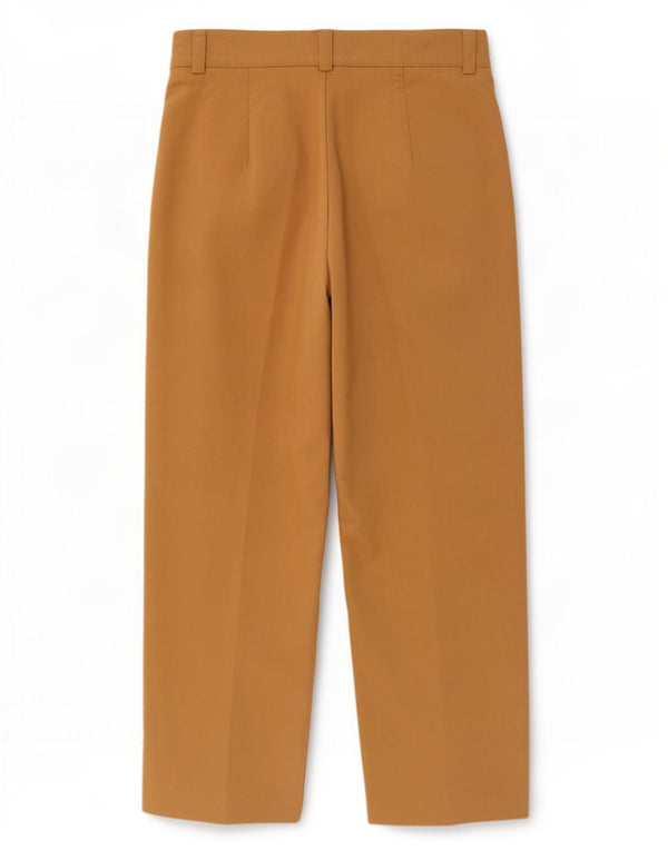 Zara Womens Straight Casual Trousers Large W30 L30 Beige Polyester