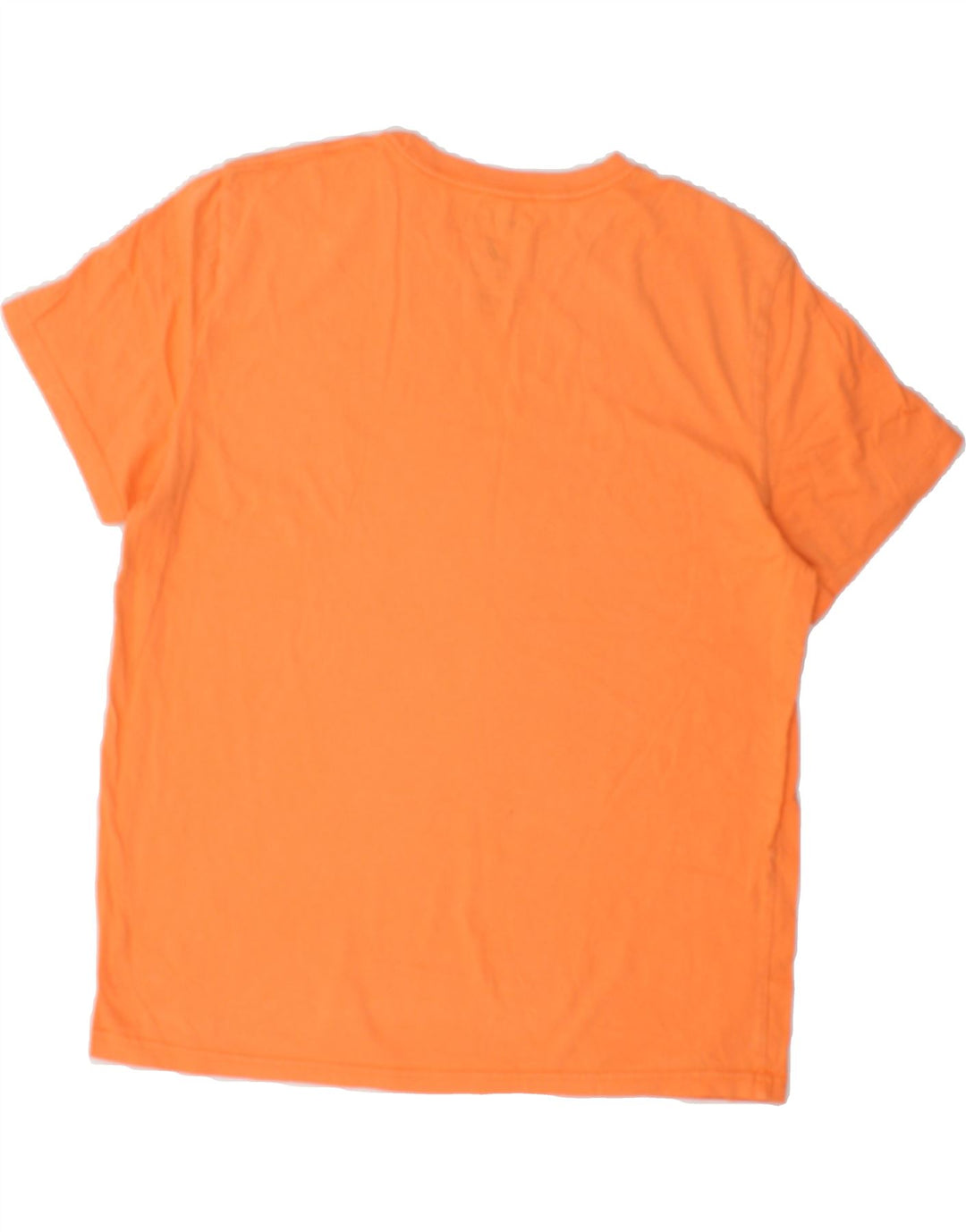 NAUTICA Mens T-Shirt Top Large Orange Cotton Vintage Nautica and Second-Hand Nautica from Messina Hembry 