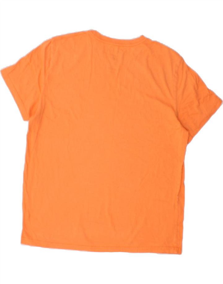 NAUTICA Mens T-Shirt Top Large Orange Cotton Vintage Nautica and Second-Hand Nautica from Messina Hembry 