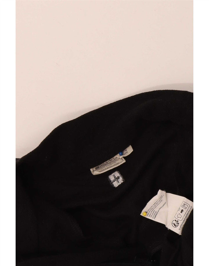 Mountain Warehouse Boys Zip Neck Fleece Jumper 11-12 Years Black Polyester