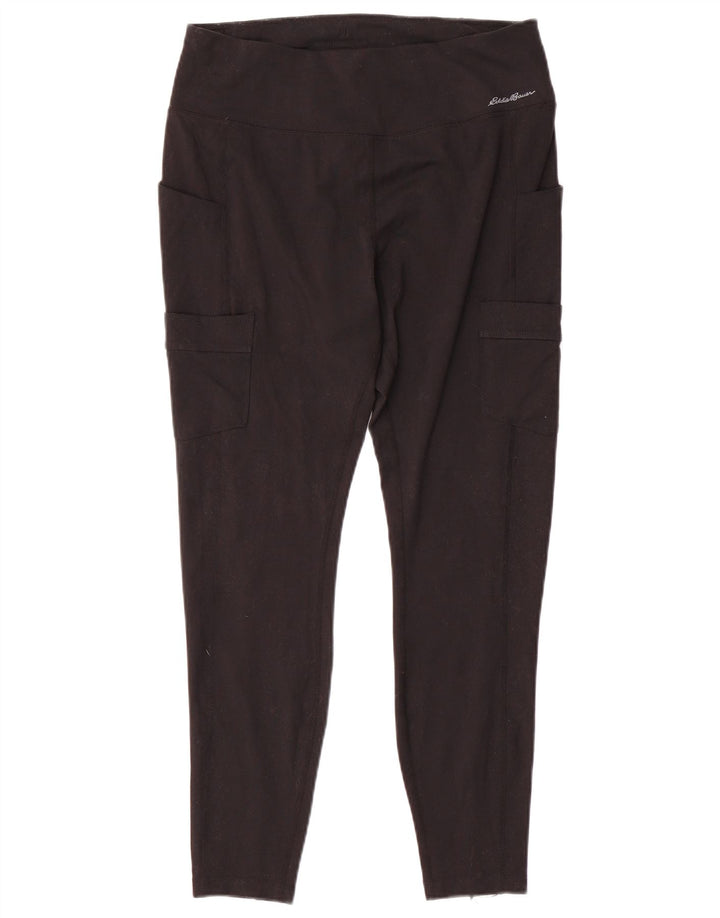 Leggings cargo da donna Eddie Bauer UK 14 grandi neri