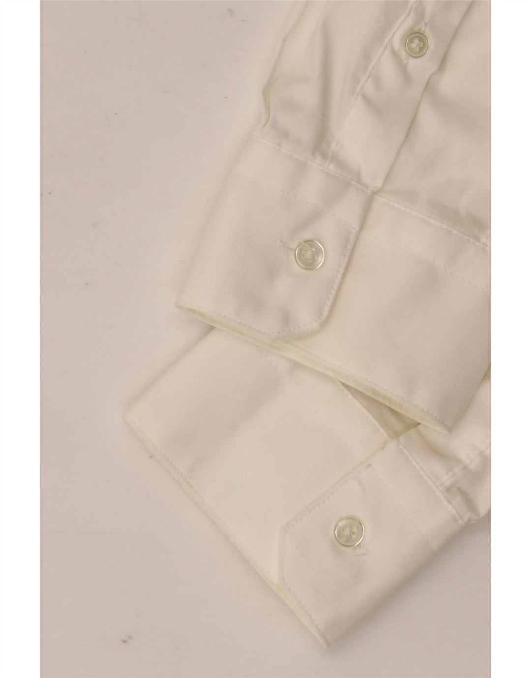 Camicia ZARA da uomo super slim fit in cotone bianco medio