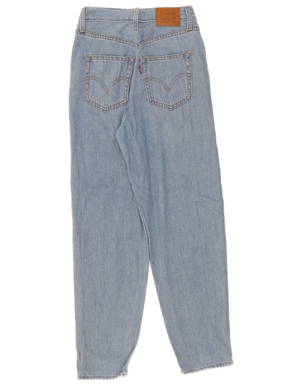 Женские зауженные джинсы Levi's с высокой талией W25 L27, синий хлопок