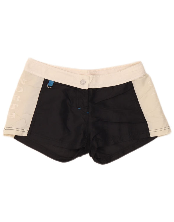 North Sails Womens Graphic Swimming Shorts UK 10 Small Black Colourblock