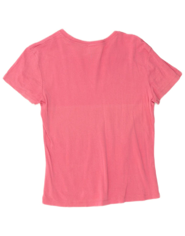 Gap Womens Graphic T-Shirt Top UK 12 Medium Pink