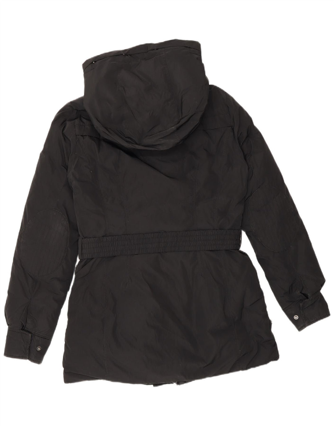Timberland Womens Hooded Padded Coat UK 10 Small Black Polyester
