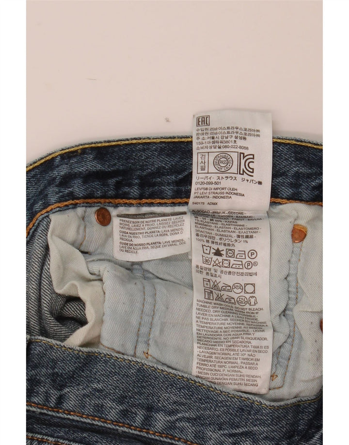 Levi's Mens 501 Straight Jeans W32 L30 Blue Cotton