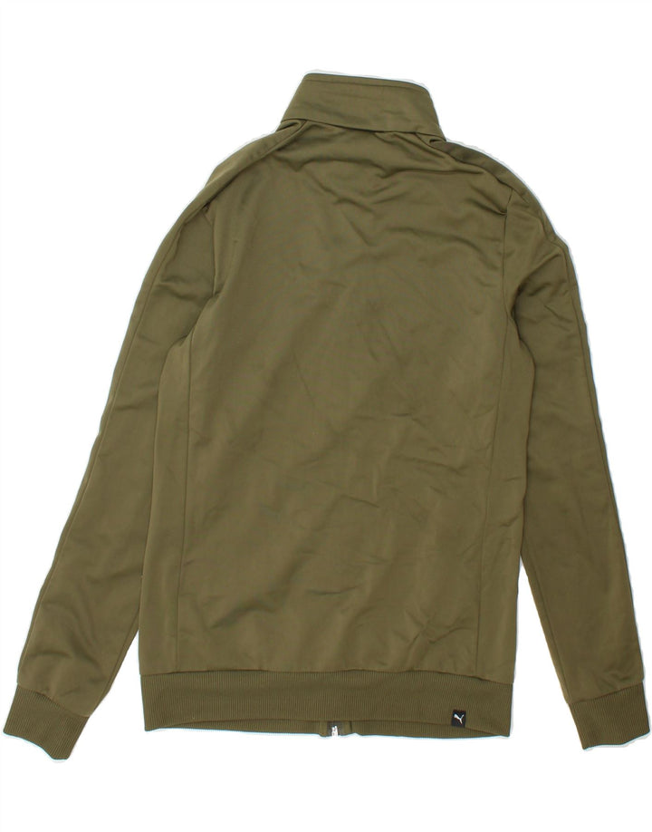 PUMA Womens Graphic Tracksuit Top Jacket UK 12 Medium Green Polyester Vintage Puma and Second-Hand Puma from Messina Hembry 