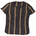 Zara Hombre Camiseta Top Small Gris Rayas Acrílico