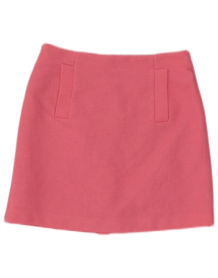 Zara Mujer Mini Falda XS W24 Rosa Poliéster