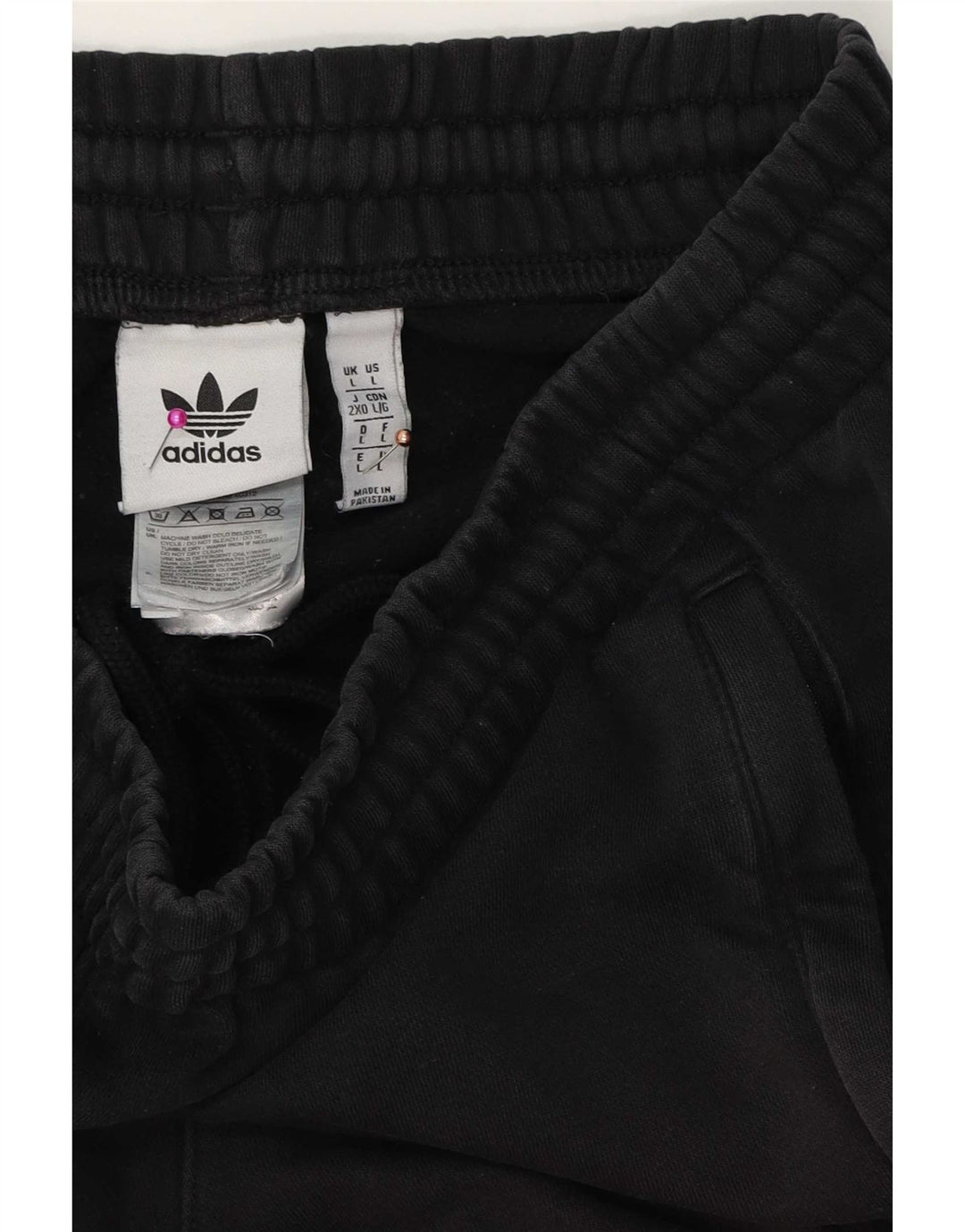 Adidas Mens Sport Shorts Large Black Cotton