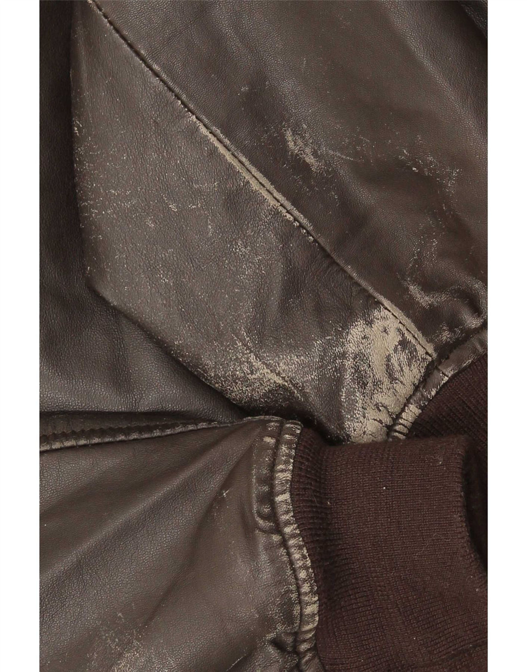 Jachetă de piele vintage pentru bărbați UK 42 XL maro