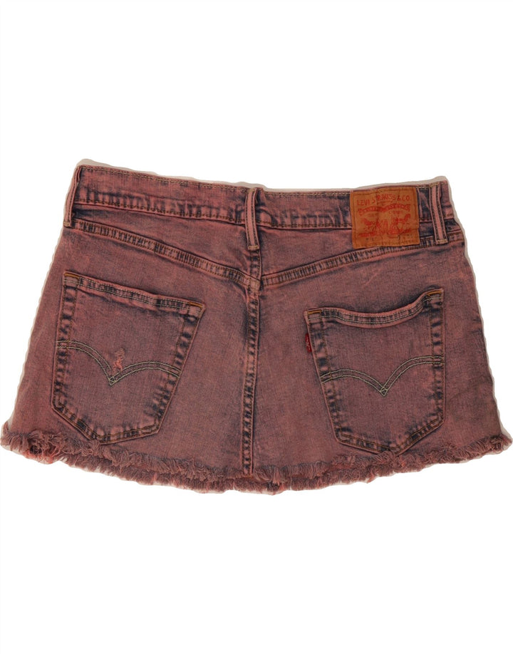LEVI'S Womens Denim Skirt W36 XL  Pink Cotton Vintage Levi's and Second-Hand Levi's from Messina Hembry 