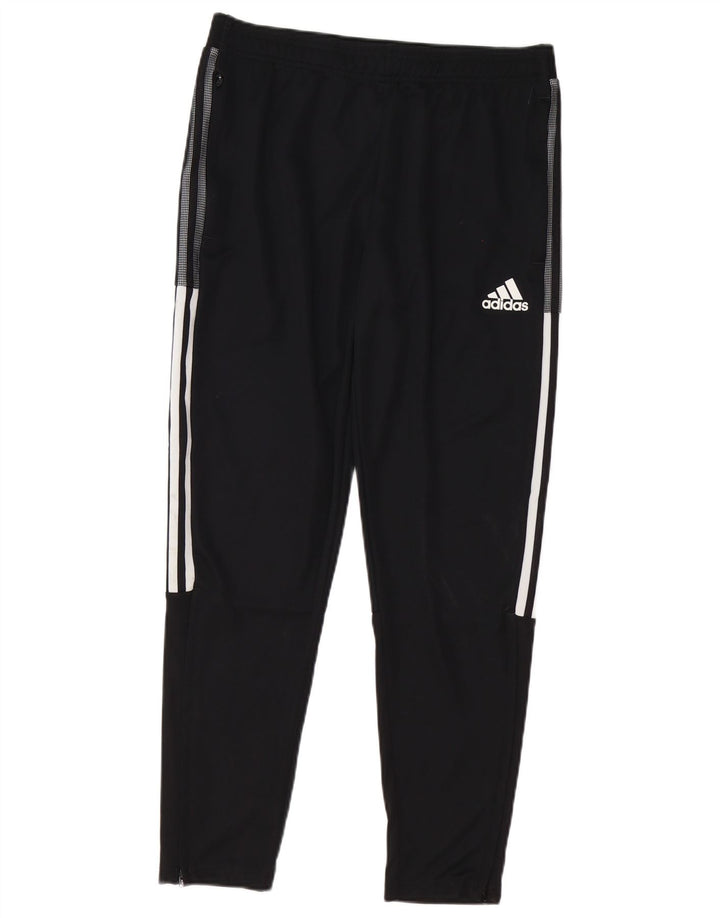 Adidas Mens Aeroready Tracksuit Trousers Joggers Large Black Polyester