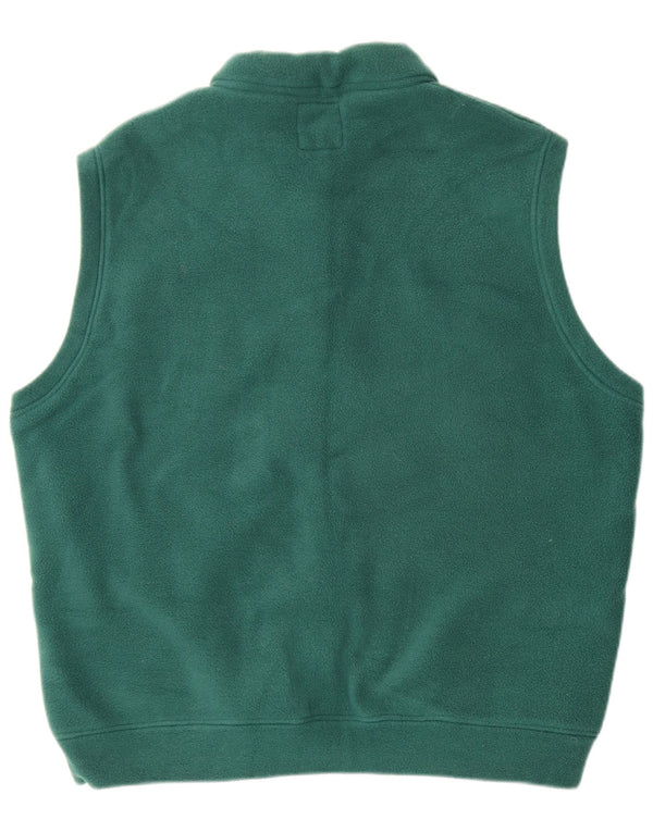 Outrage Herren-Fleeceweste, UK 40, Größe L, grün, Polyester