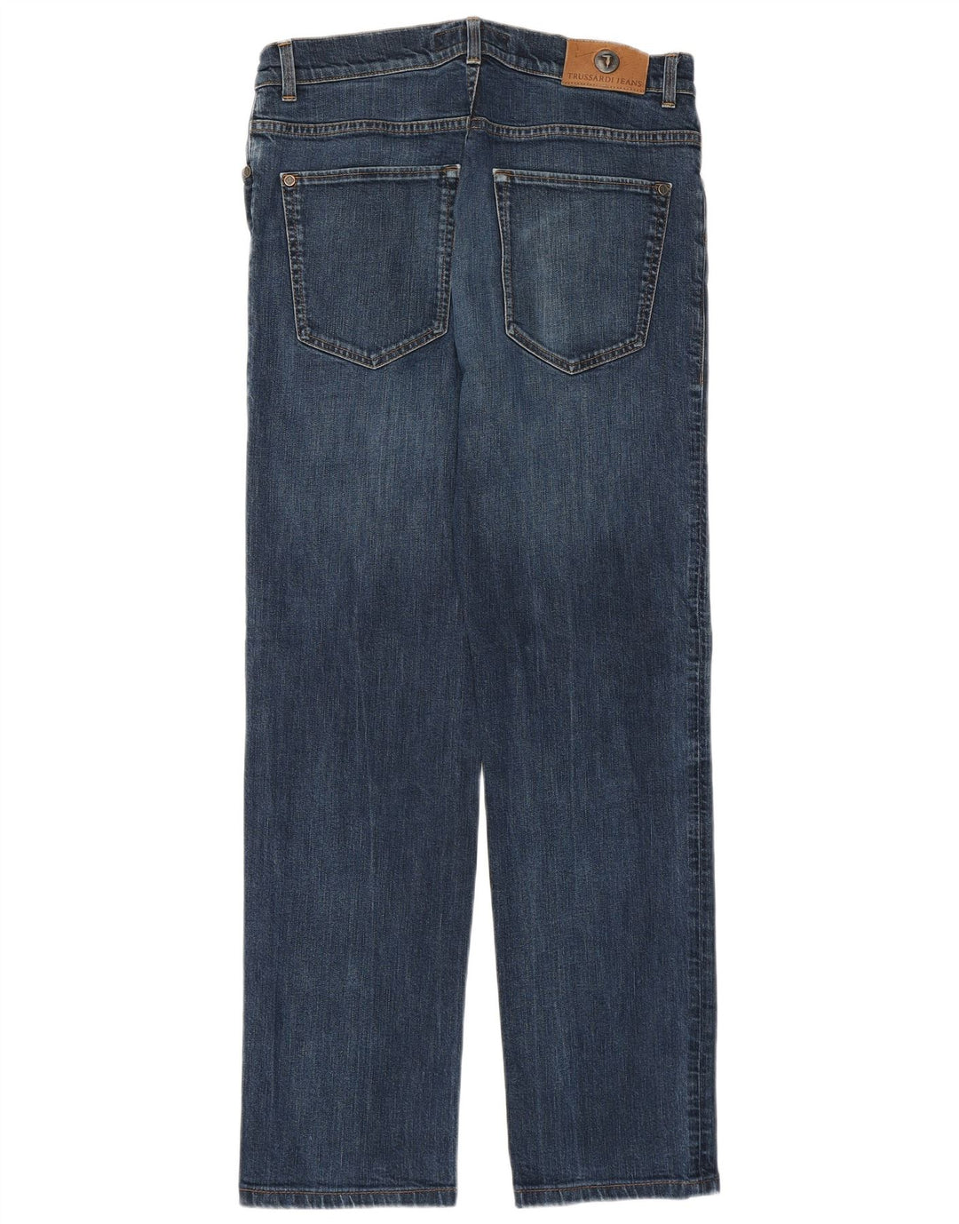 Trussardi lige jeans til kvinder W32 L29 blå bomuld