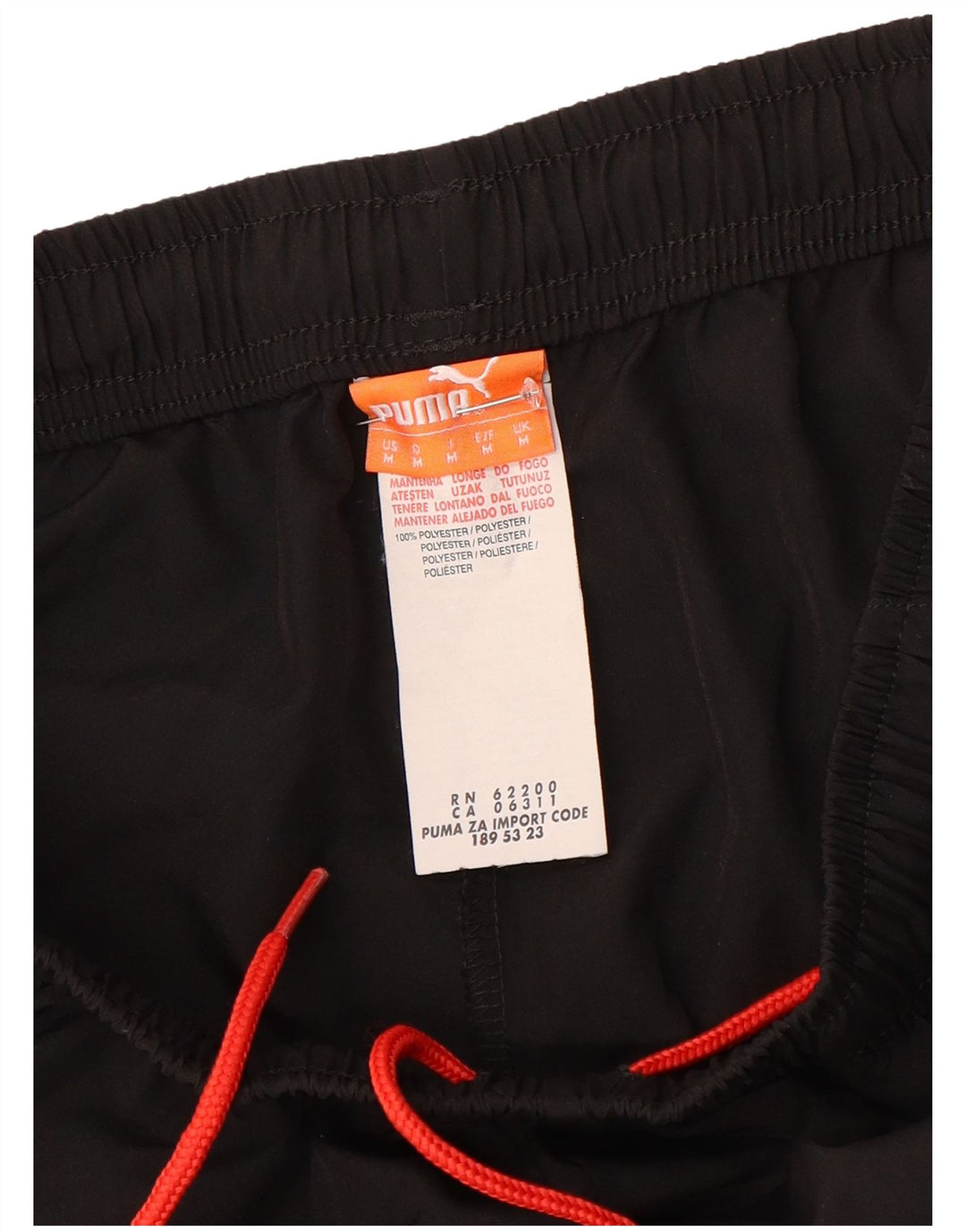 Puma Mens Sport Shorts Medium  Black Polyester