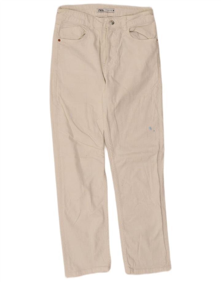 Zara Womens Straight Jeans EU 38 Small W28 L26 White