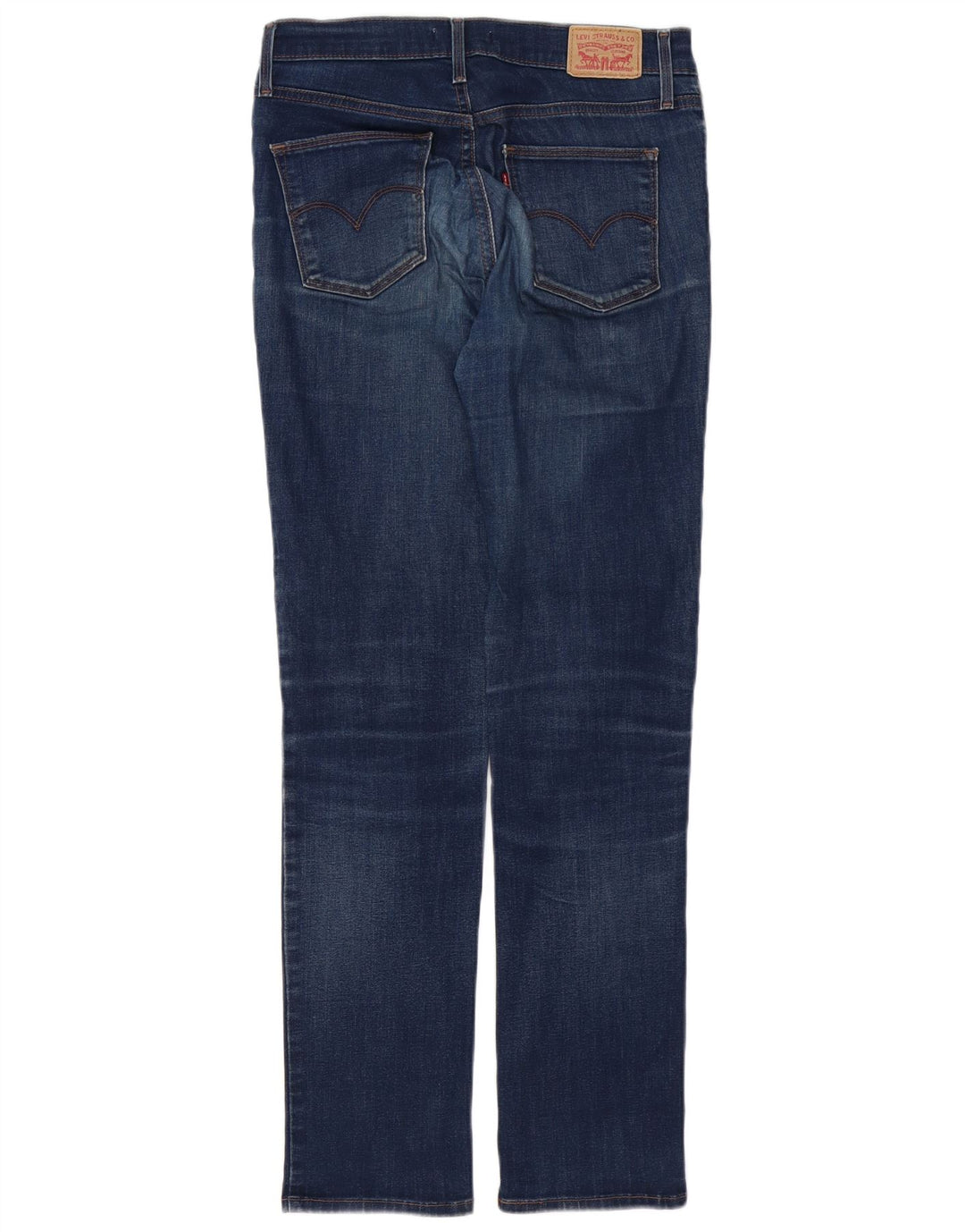 LEVI'S Womens Slimming Slim Jeans W29 L32 Blue Cotton
