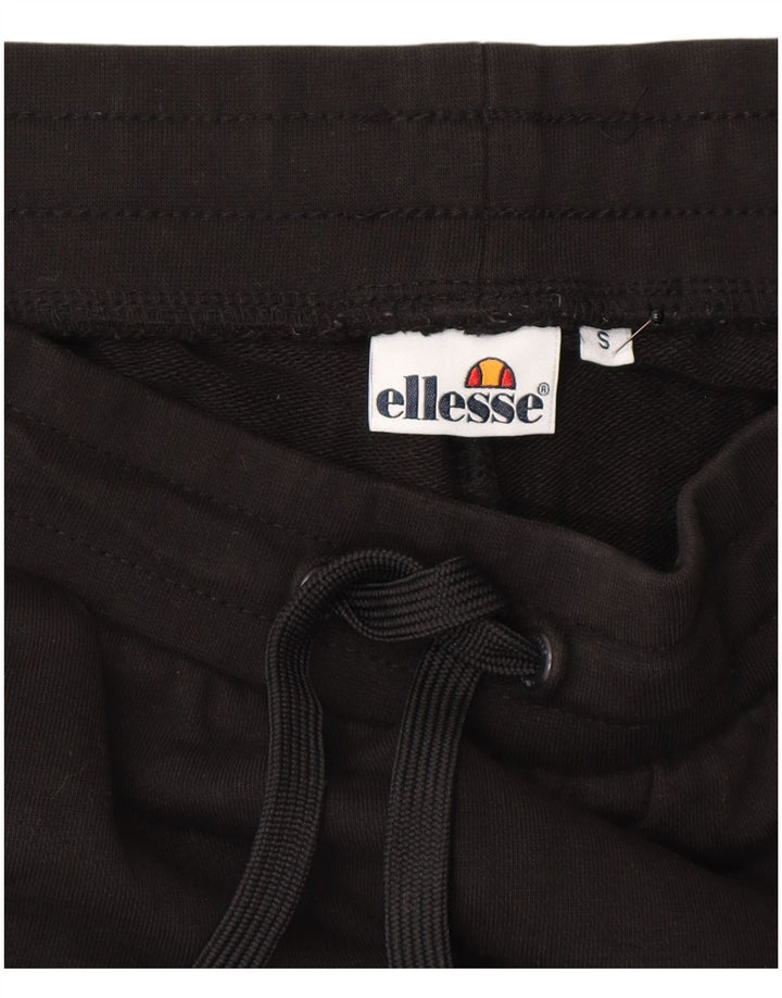 Ellesse Mens Tracksuit Trousers Joggers Small  Black Cotton