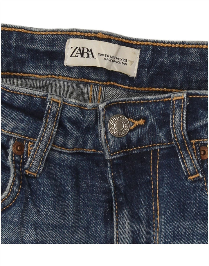 Zara Womens Straight Jeans EU 38 Small W30 L26 Blue