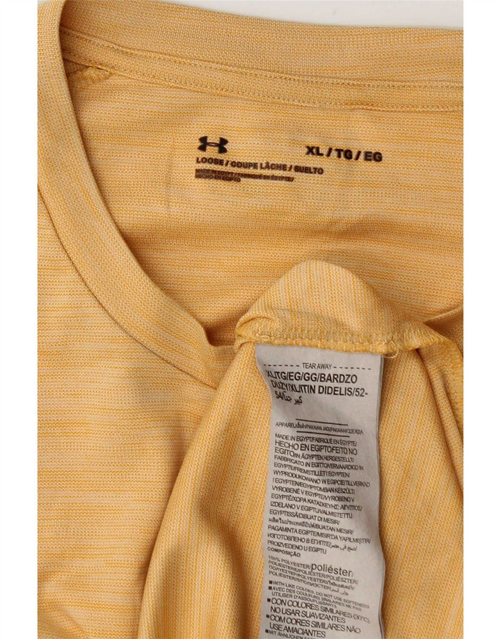 Camiseta Under Armour Hombre Top XL Poliéster Amarillo
