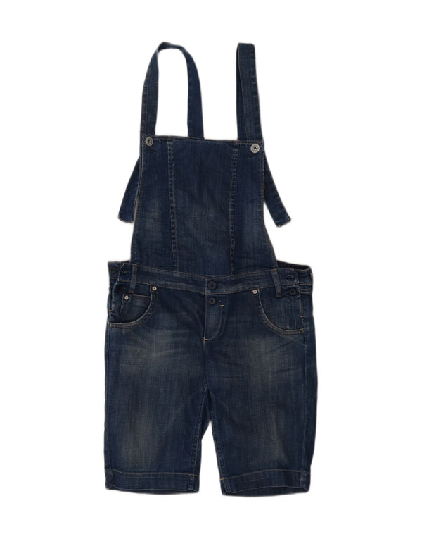 Meltin' Pot Womens Dungarees Denim Shorts W31 Medium  Navy Blue Cotton