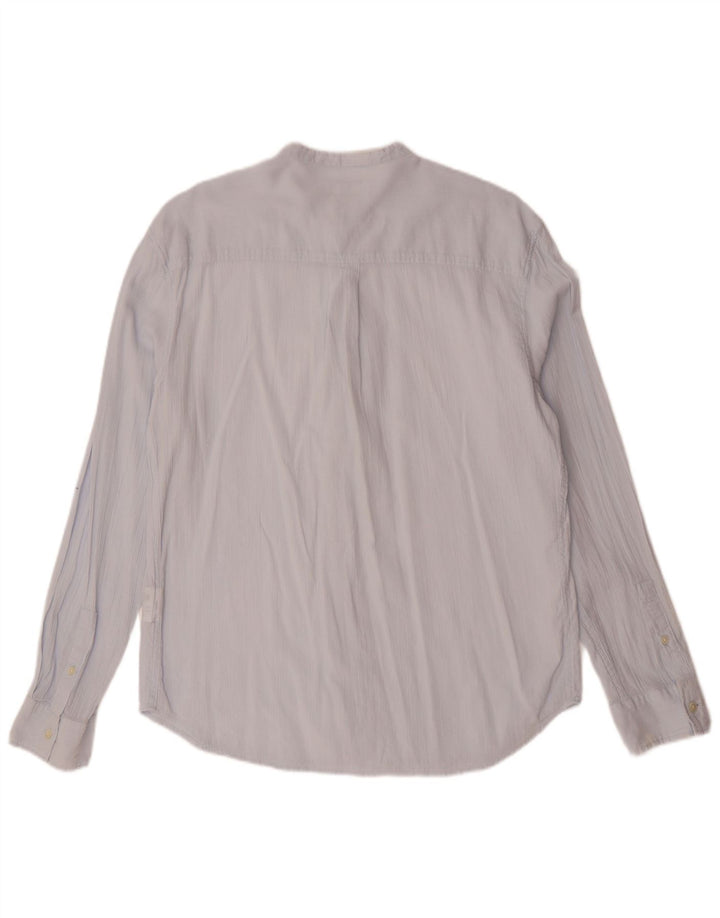 ZARA Mens Shirt Large Blue Cotton
