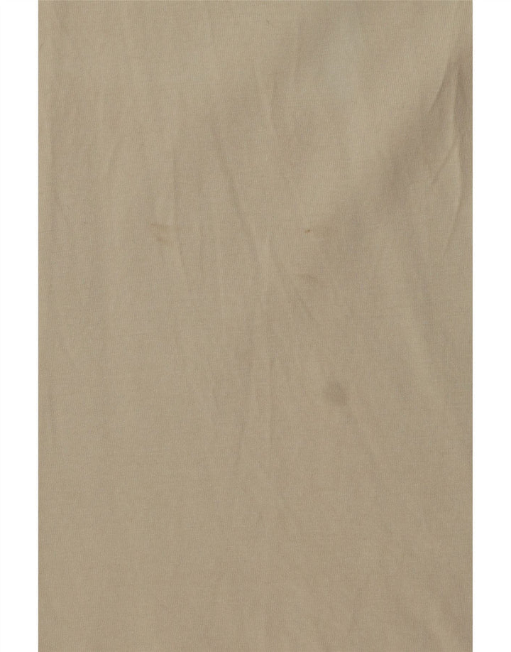 Adidas Mens T-Shirt Top Large Beige Cotton
