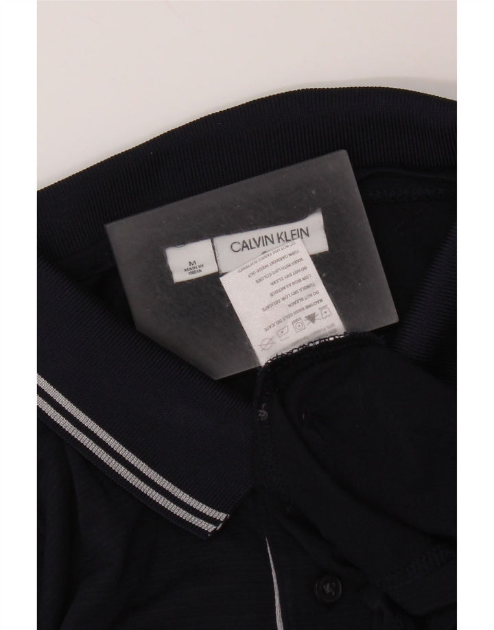 Cămașă polo Calvin Klein pentru bărbați, poliester mediu bleumarin