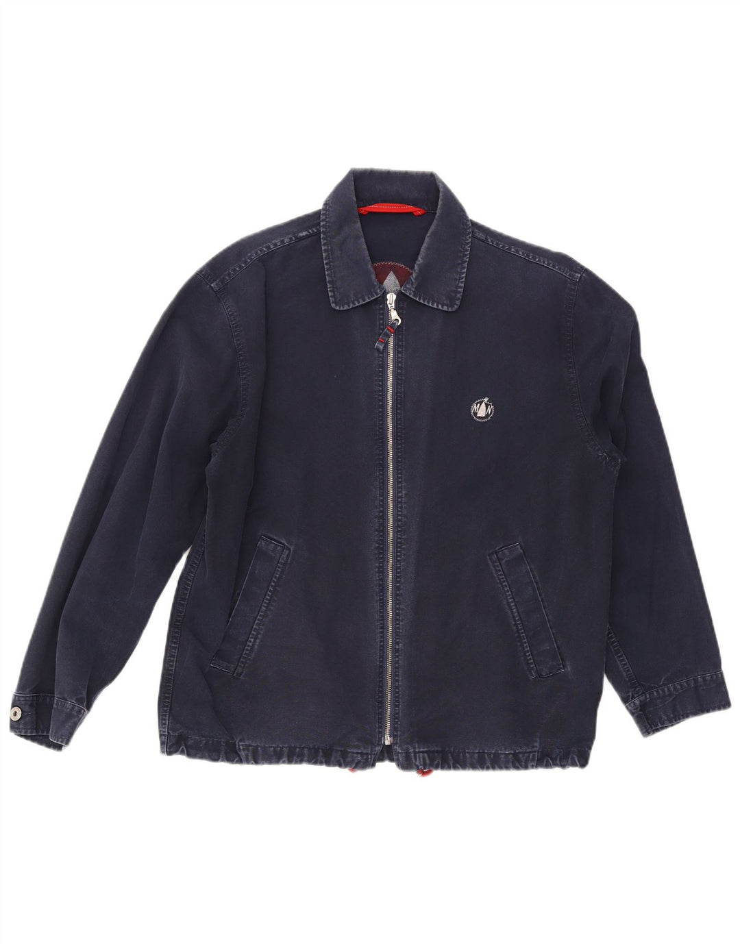 Murphy & Nye Herren Bomberjacke UK 38 Mittelmarineblaue Baumwolle