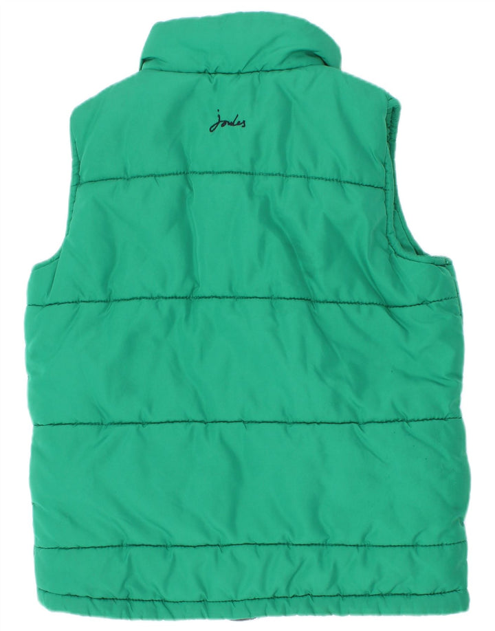 Joules Boys Padded Gilet 2-3 Years Green Polyester