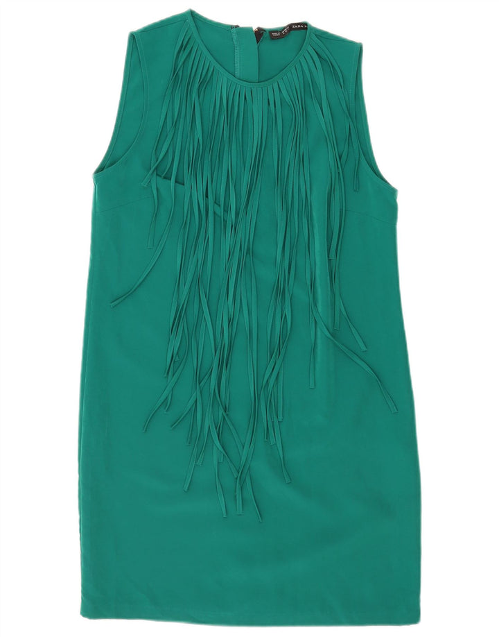 Rochie fără mâneci pentru femei Zara UK 12 verde mediu