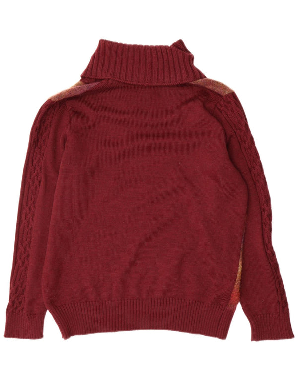 Damski sweter z golfem Rosanna Pellegrini IT 50 XL, bordowy