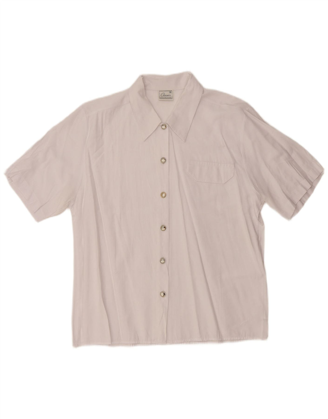 ST. BERNARD Womens Short Sleeve Shirt UK 16 Large White Polyester