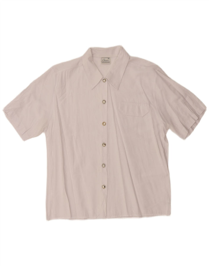 ST. BERNARD Womens Short Sleeve Shirt UK 16 Large White Polyester